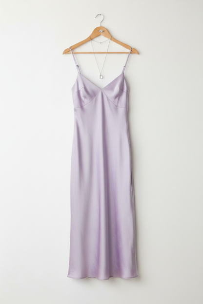 Front view 1 – full length on hanger against white wall