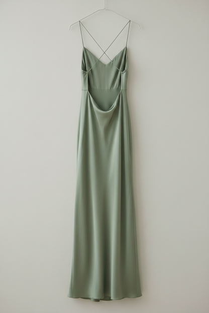 Back view 3 – open low back and crossing strap detail
