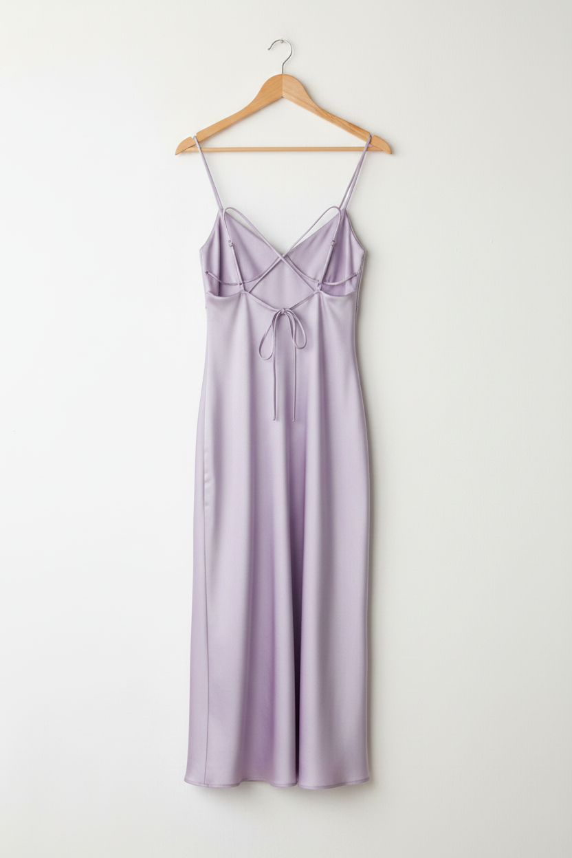 Back view 3 – open back and crossing strap detail