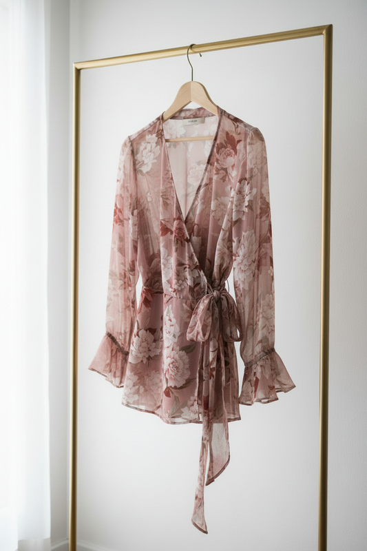 Front view 1 – full length on hanger against white wall