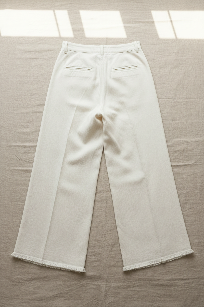 Back view 3 – full flat lay back panel and fringe hem